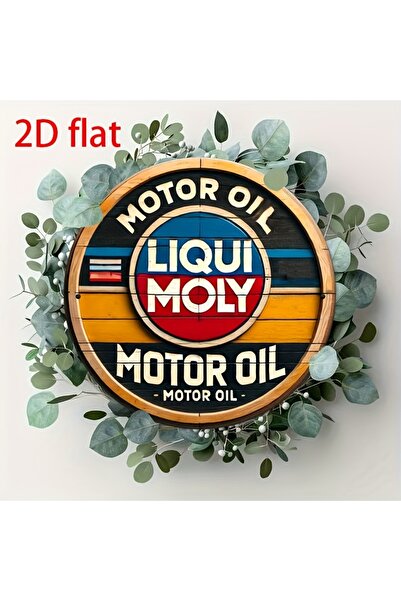 Choice 7.87x7.87in(20x20cm) MULTI 2D Flat - 1pc Vintage Aluminum Liqui Moly M...