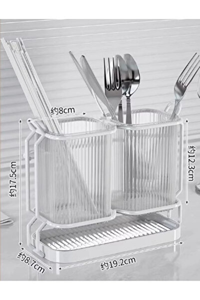 Choice Clear Luxury Wall-Mounted Chopsticks Holder - No Drill Utensil Organiz...