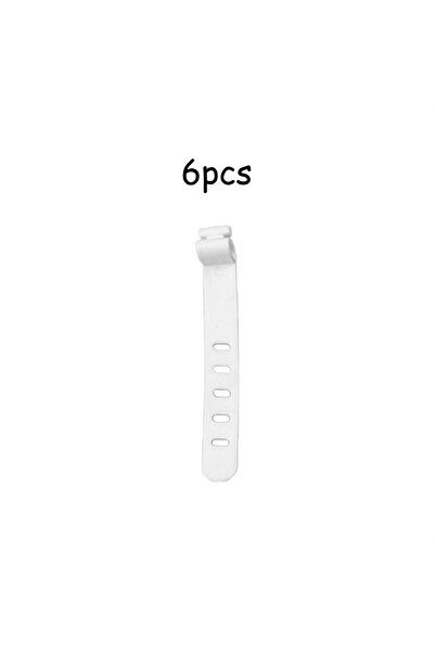 Choice WHITE 6 Pieces Of Simple Silicone Data Cable Headphone Storage Cable W...