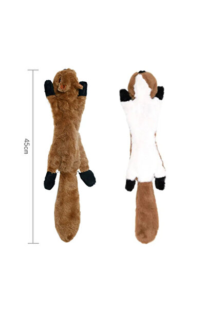 Choice1 لعبة سنجاب مضحكة على شكل حيوان محاكاة، بدون حشو، لعبة كلب مزودة بصافر...