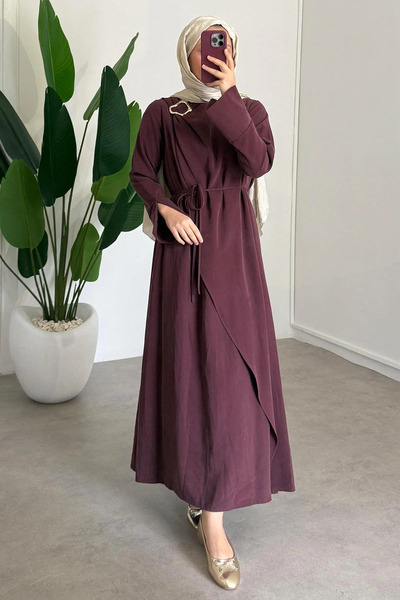 NovaCase Premium Kumaş Toka Detaylı Elbise