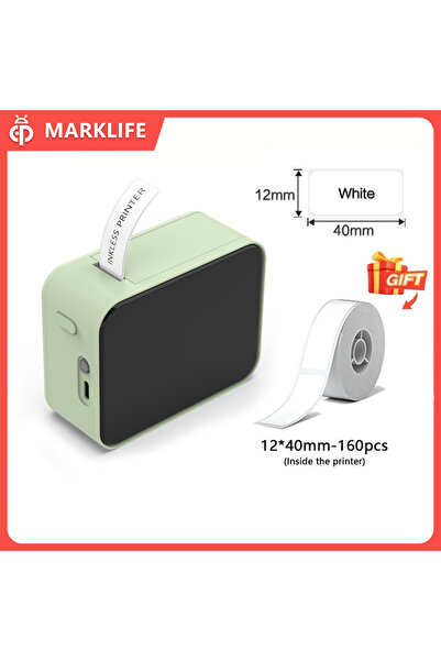 Choice P15 Matcha Green MarkLife P15 Mini Portable Thermal Printer Wireless B...