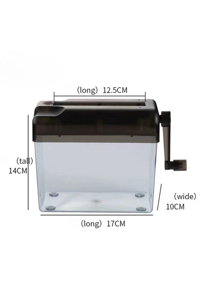 choice2 آلة تمزيق ورق يدوية سوداء صغيرة للمكاتب، آلة تمزيق ورق مكتبية صغيرة ا...