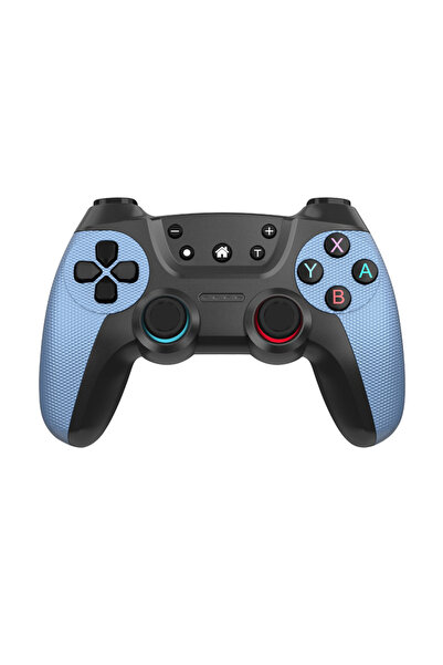 Choice وحدة تحكم ألعاب لاسلكية زرقاء بتقنية بلوتوث لأجهزة نينتندو سويتش، وشاش...