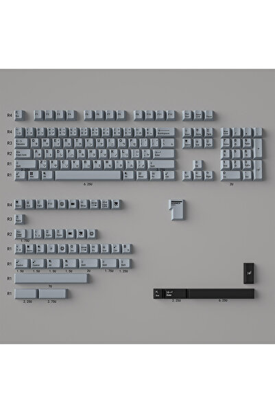 Choice Gray 148 Keys Braun Gray Japanese PBT Keycaps Cherry Profile Dye-Subli...