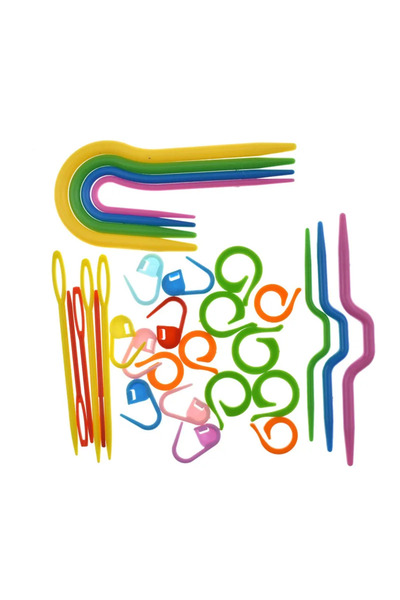 Choice 53Pcs 53pcs Knitting Cable Needles Sewing Needles Long Plastic Knit St...