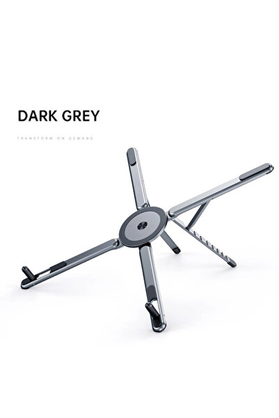 Choice Gray Foldable Magnetic Laptop Stand Aluminum Alloy Portable Adjustable...