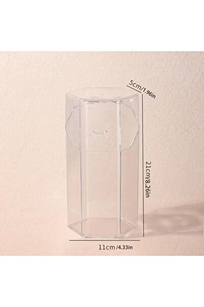 Choice Hexagonal Makeup Brushes Storage Box Transparent Multifunctional Stora...