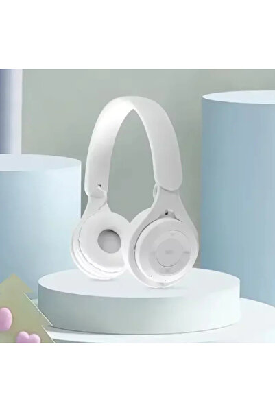 Choice4 سماعات رأس لاسلكية بلوتوث بيضاء من ماكارون مع ميكروفون، عازلة للصوت، ...