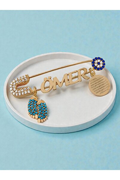 LITTLELUXE ÖZEL KAPLAMA PİRİNÇ ERKEK BEBEK YAKA İĞNESİ, EL YAPIMI BEBEK MAŞAL...