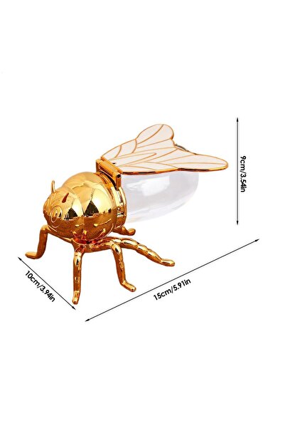 choice2 White Creative Bee Shaped Honeys Pot Storage Dispense Container Bee H...