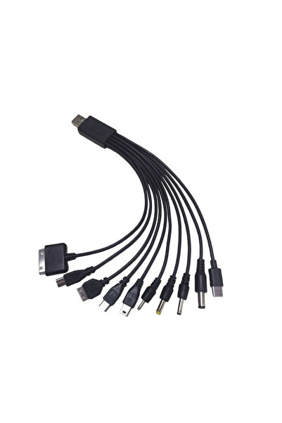 Choice 1pcs 10 in 1 Universal USB To DC Power Cable Mobile Phone Charger Adap...