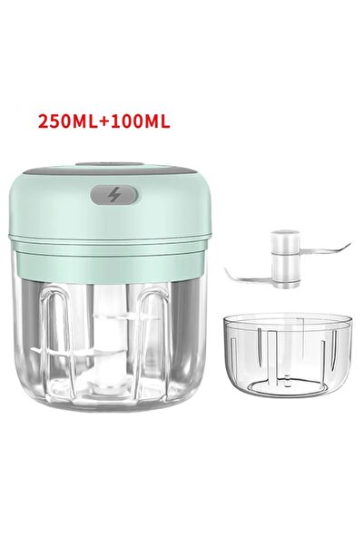 Choice7 105-2Cups-Green 250ML Stainless Steel Electric Garlic Chopper Sturdy ...