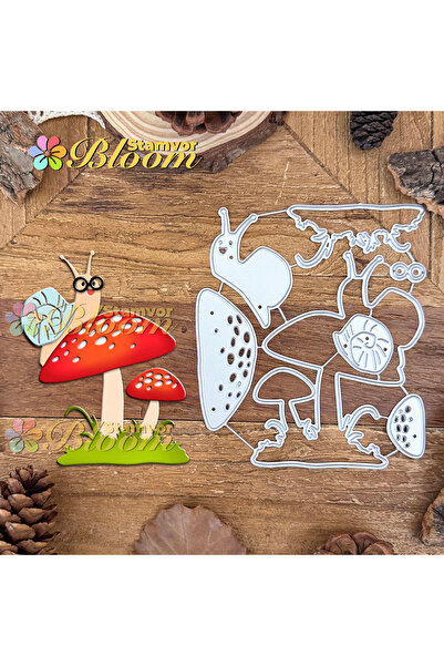 Choice قوالب تقطيع معدنية أصلية رائعة على شكل حلزون يزحف على الفطر، مستوحاة م...