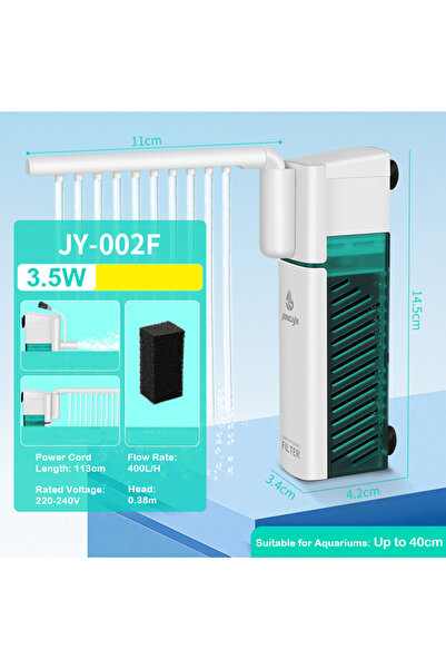Choice1 3.5w Fish Tank Filter Water Purification Cycle 3 In 1 Turtle Fish Tan...