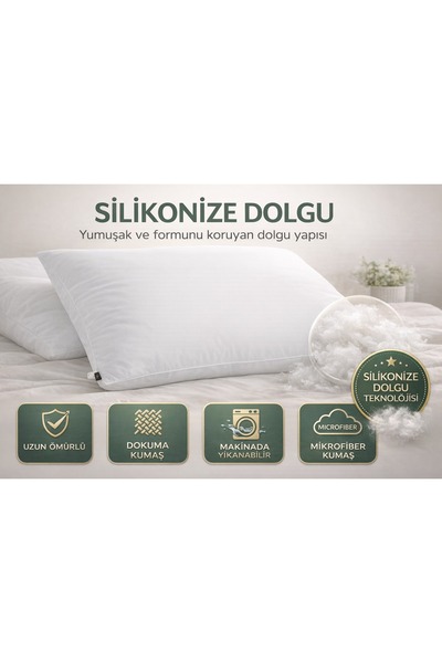 Chaprin YTŞ Puffy Bulut Soft Care Yastık 50x70 cm 650 gr – Silikonize Elyaf O...