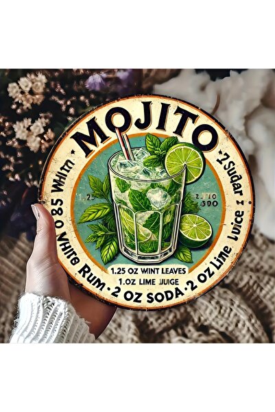 Choice 20x20 [Vintage Havana Mojito Sign] Vintage Havana Mojito Recipe Metal ...