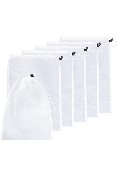 choice2 32x23cm 6Pcs 1-6Pcs Pool Vacuum Replacement Mesh Bags with Lking Cord...