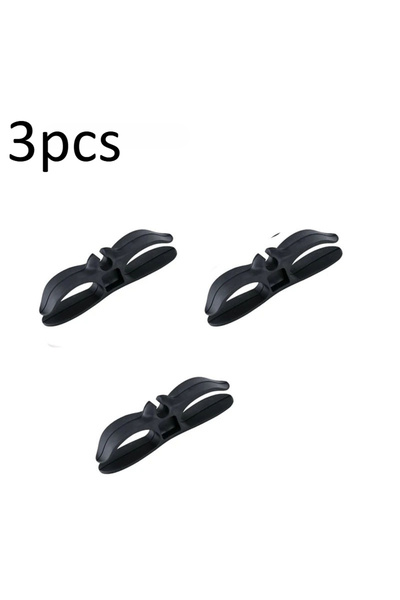 Choice منظم أسلاك لاصق أسود مكون من 3 قطع، حامل لف الأسلاك للمطبخ، مشبك إدارة...