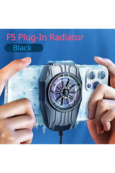 Choice مبرد هاتف محمول قابل لإعادة الشحن من F5، أسود اللون، مزود بمشبك يحافظ ...