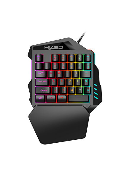 Choice black Ergonomic One-Handed Gaming Keyboard, 35-Key Compact Design, RGB...