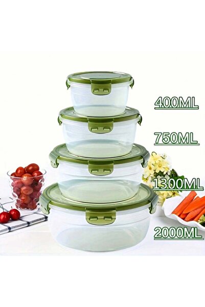 Choice1 LVSE 8pcs/set (4 Containers+4 Sealed Lids) - Kitchen Vegetable and Fr...