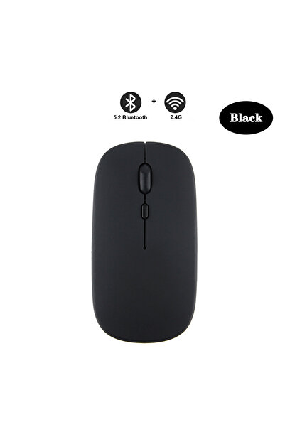 Choice4 ماوس لاسلكي أسود بتقنية بلوتوث، بتردد 2.4 جيجاهرتز، وضعان إضاءة RGB، ...