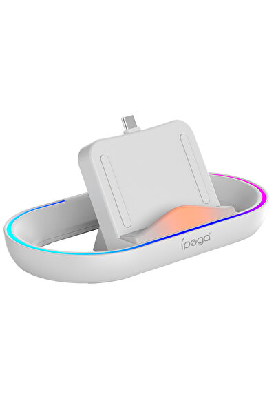 Choice White Charging Base P5P02 for PS5 Portal with 14 RGB Lighting Modes,St...