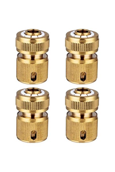 Choice1 4 قطع من موصلات الخراطيم النحاسية مقاس 1/2 بوصة، وصلات سريعة لنهاية ا...