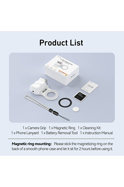 Choice مقبض ماج سيف للكاميرات والهواتف من تيليسين، مقبض مغناطيسي للتصوير، حام...