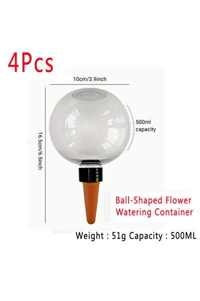 Choice3 4 قطع نظام ري أوتوماتيكي شفاف للنباتات، جهاز ري ذاتي، مناسب للنباتات ...