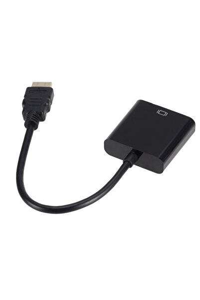 Choice1 محول HDMI إلى VGA عالي الدقة 1080p بدون كابل، أسود اللون، كابل HDMI م...