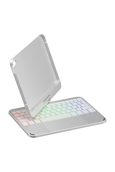Choice7 iPad mini7 Silver Magic Keyboard Case for iPad Mini 7(2024) & Mini 6 ...