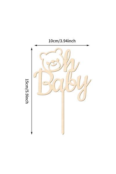 Choice Wooden Cake Topper YOMDID Oh Youngster Cake Topper Wooden Cake Toppers...
