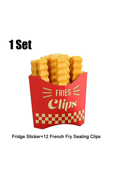 Choice1 مجموعة واحدة من 1-24 قطعة من مشابك إغلاق مغناطيسية على شكل بطاطس مقلي...