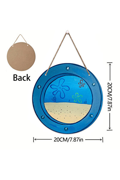 Choice1 لوحة دائرية كلاسيكية من إل أوشن، قطعة واحدة - ديكور مع ملصقات خشبية، ...