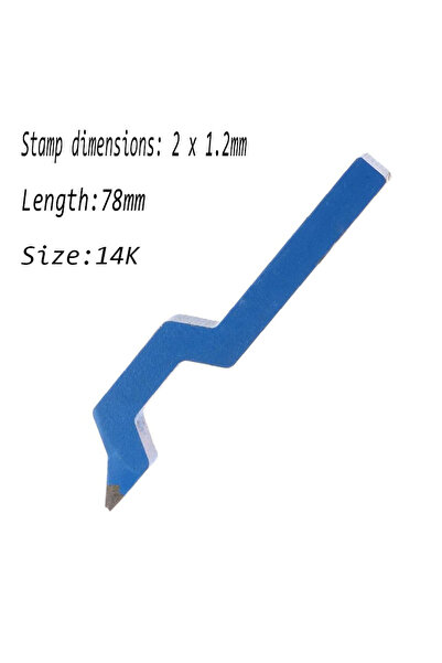 Choice14 14K 950 24K 916 18K Steel Punch Set Curved Stamp Mold for Golds Silv...