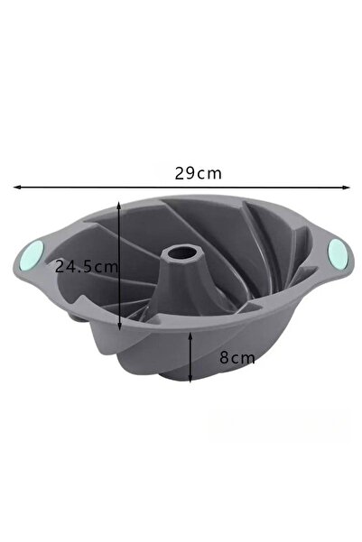 Choice 1PC gray Silicone Hurricane Cake Mold High Temperature Resistant House...
