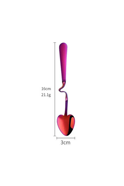 choice2 Red Kitchen Tableware Creative Shape Coffee Spoon Honey Shape Tea Cof...