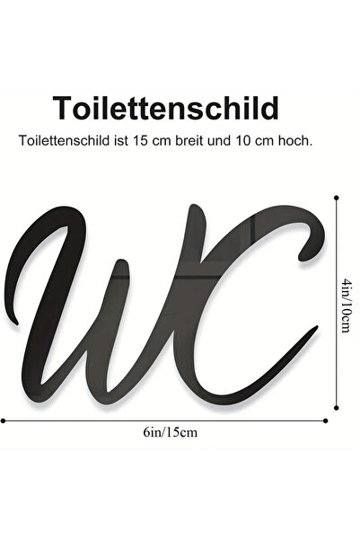 Choice Variant DECORMAESTRO Self-Adhesive WC Decal & Sign Collection | Black ...