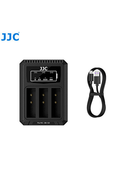 Choice شاحن بطارية أسود JJC DB-120 BJ-12 لكاميرا ريكو GR IV GRIV GR4 GR IV HD...