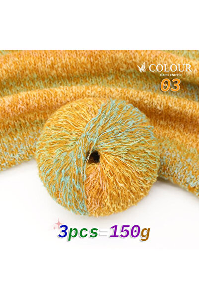 Choice1 03 150 غرام من الموهير الملون المتدرج اللون، قطعة طويلة مصبوغة، مصنوع...