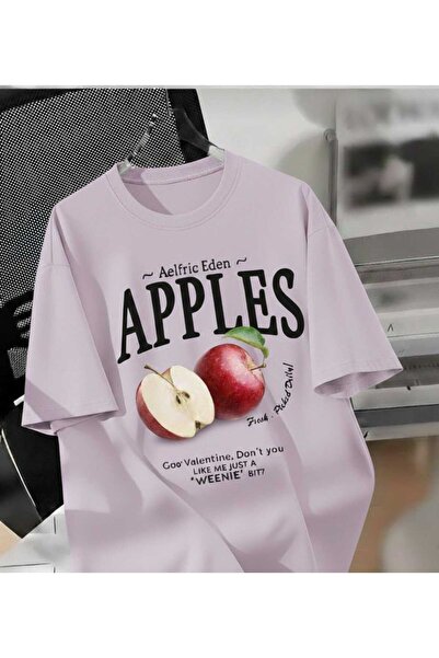 COHERENT تي شيرت قطني برقبة دائرية مطبوع عليه نقوش ملونة خاصة للجنسين من APPL...