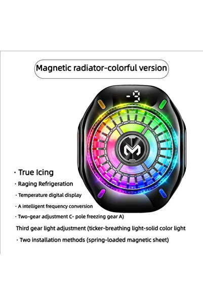 Choice مبرد الهاتف CX10 من النوع 3 MEMO CX10 شبه الموصل مع أضواء RGB ومشبك مغ...