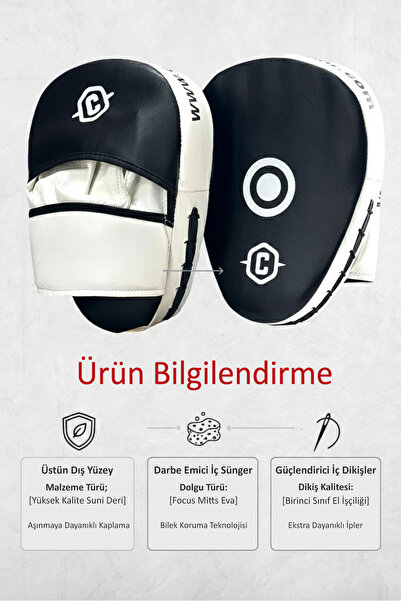 Hsport Premium Eva&Jel Dolgu Boks Lapası Kick-Box Muay Thai İdman Darbe Emici Odak Ped