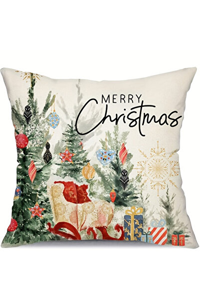 Choice 45X45cm 4-BZ 1pc Christmas Nutcracker & Winter Theme Throw Pillow Cove...