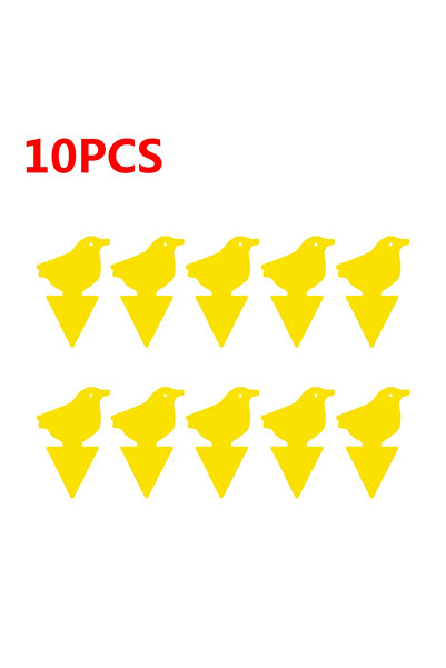 Choice7 Birds 10pcs 50-10Pcs Sticky Traps Fruit Fly Trap Yellow Sticky Bug Tr...
