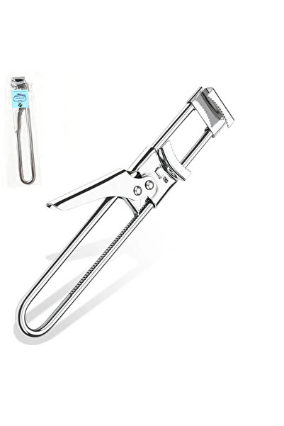 Choice فتاحة زجاجات وعلب معدنية فضية اللون، قطعة واحدة، مصنوعة من الفولاذ الم...