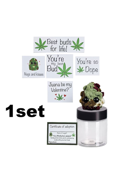 Choice مجموعة واحدة بلون عشوائي من قطع القنب وبري المصنوعة يدويًا والمزينة بع...