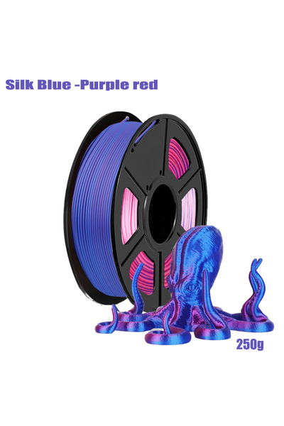 Choice3 Blue red 250g 3D Printer Filament Bundle, PLA 1.75mm, Tri-color and D...